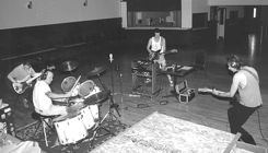 The Falcons recording Atomic Guitar at the Russian Community Centre, Vancouver BC